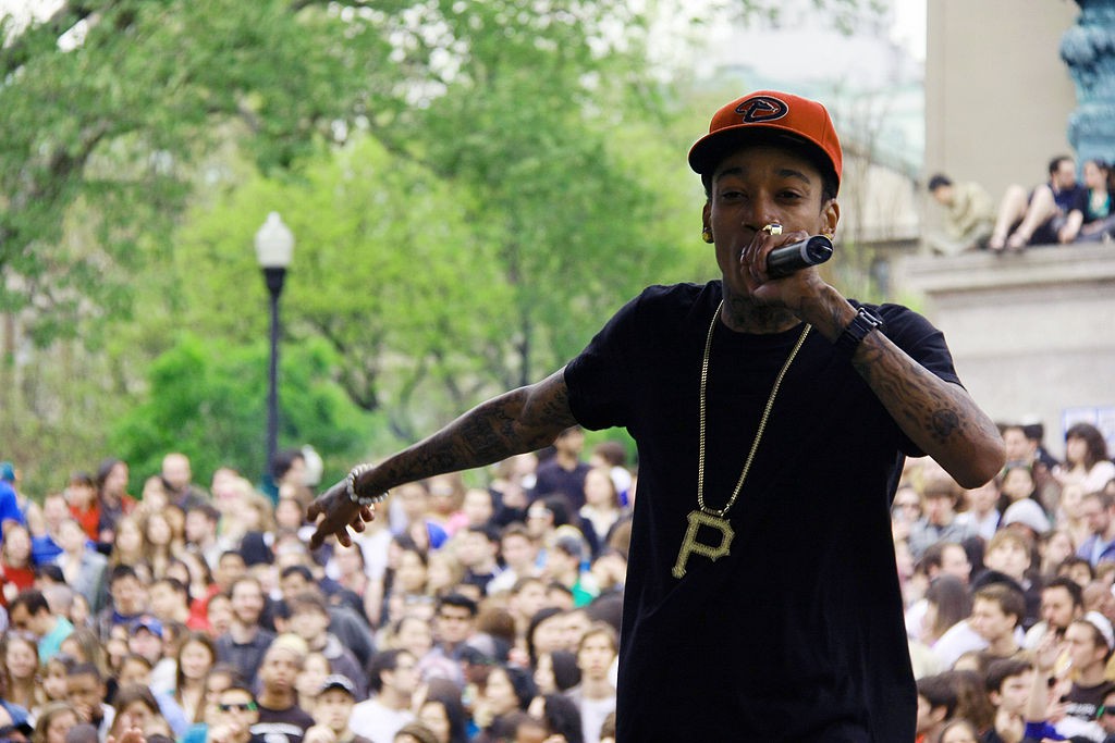 Pittsburgh rapper Wiz Khalifa performing at Columbia University in 2010. photo: Andra MIhali.