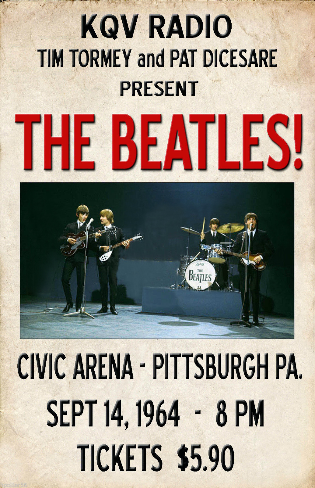 Beatles’ Concert Poster