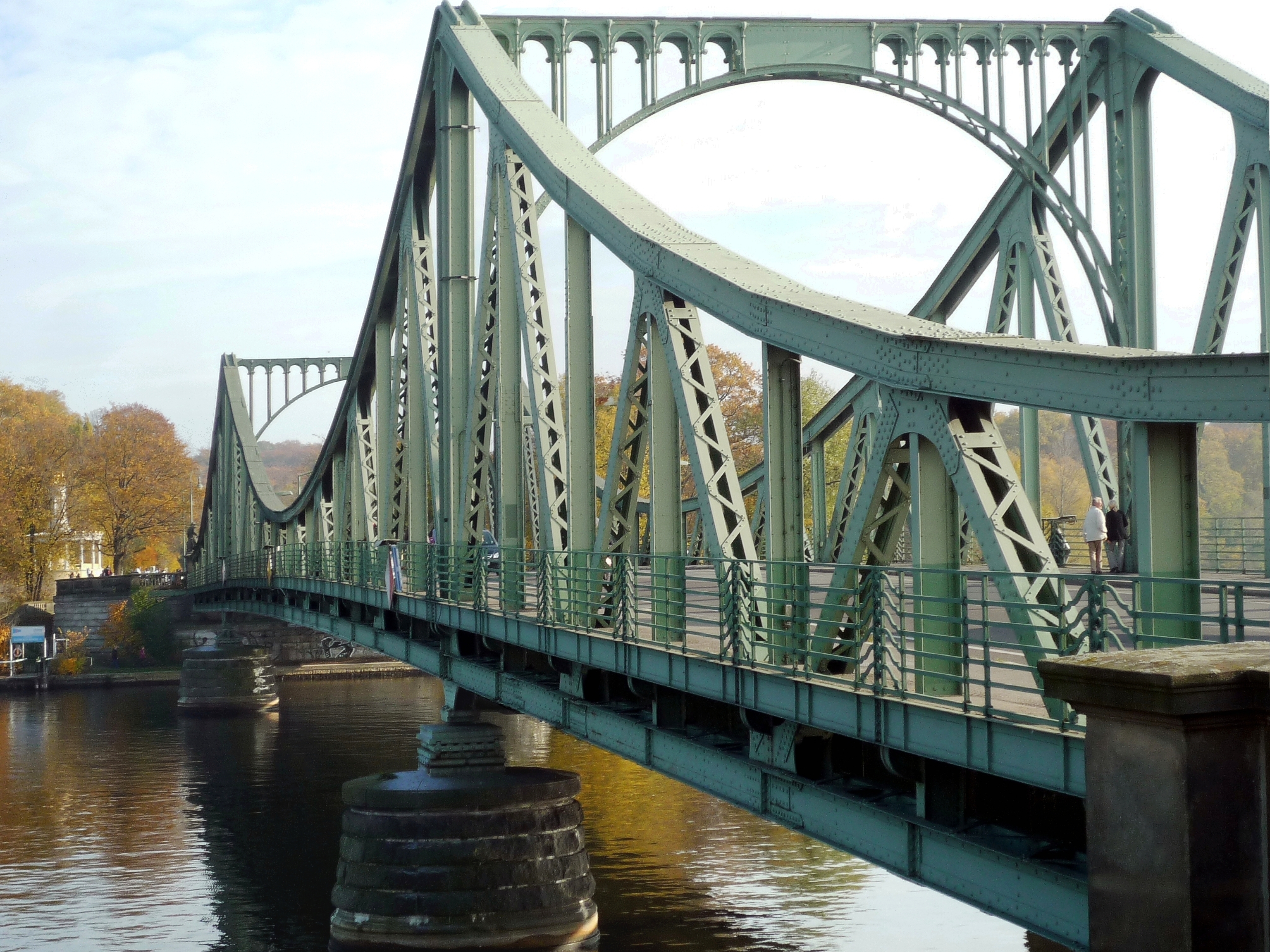 The real "Bridge of Spies": During the Cold War, in divided Germany, the Glienicke Bridge was a no-walk zone—Western forces controlled one end and Communist forces the other. But it was used for exchanging captured spies and it's where the U.S. swapped Rudolf Abel for Powers.