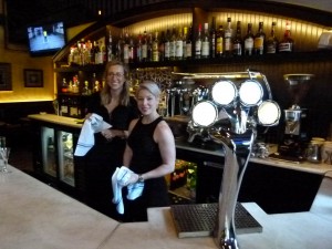 Michelle Montana (left, downtown) and Alena Gusic (right, South Side) pair all beer, wine, and espresso-based drinks with a smile.