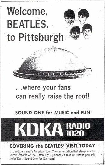KDKA Radio Beatles Ad