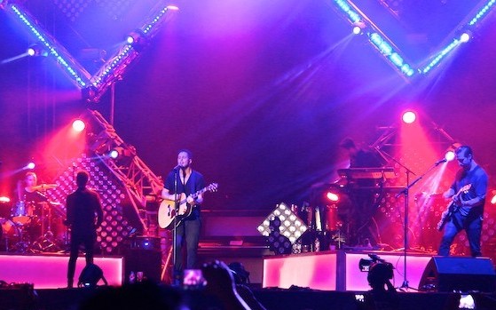One Republic performing at Surf Beach in Kuala Lumpur, Malaysia in 2013. photo: Vernon Chan and Wikipedia.
