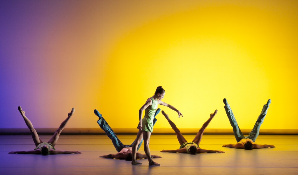 Dancers from Aspen Santa Fe Ballet performing their program. photo: Sharen Bradford