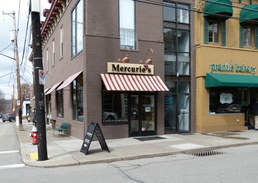 Mercurio's and Prantl's, new and old Shadyside side by side.