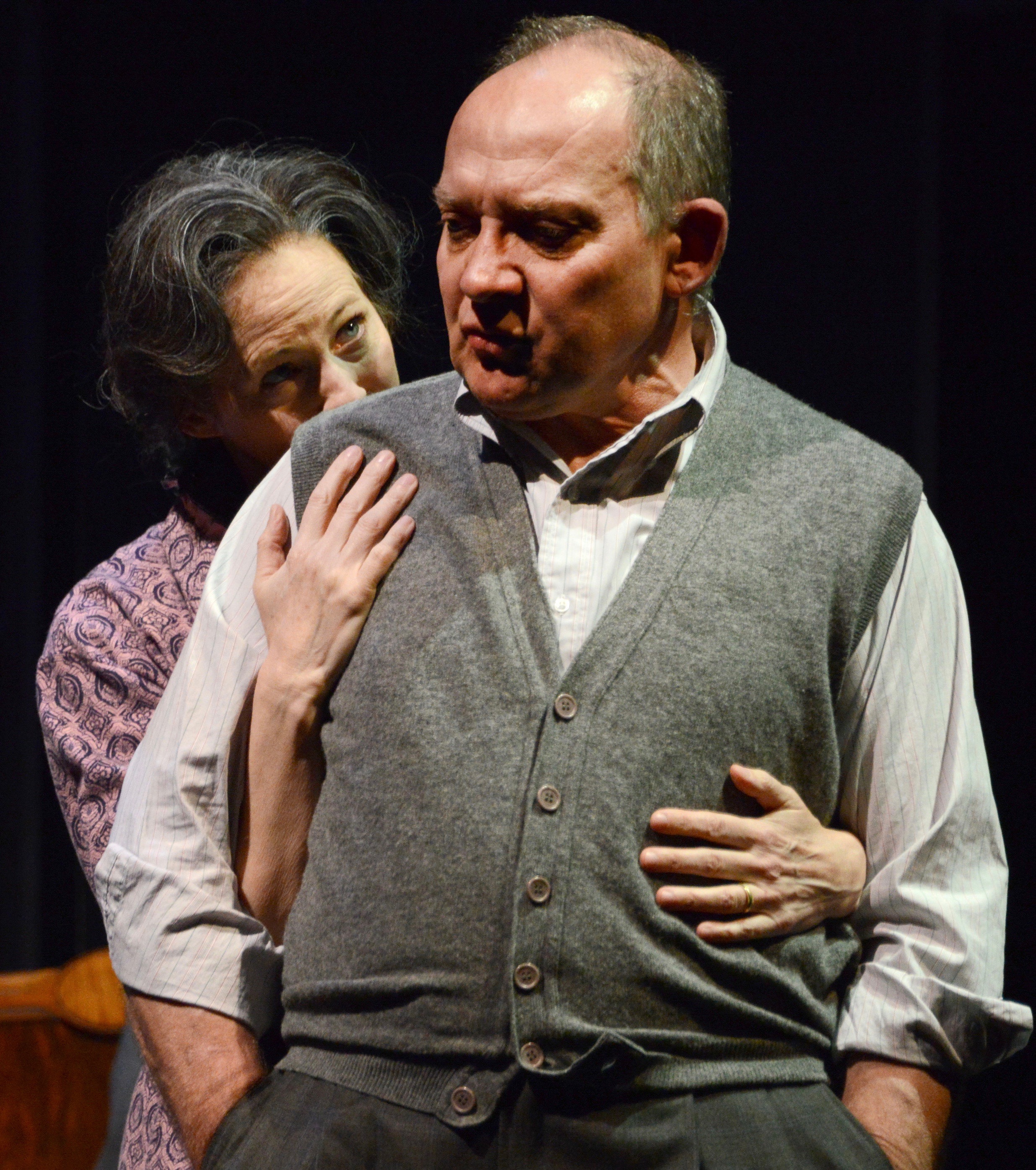 Zach Grenier is Willy Loman and Kathleen McNenny plays his wife Linda in "Death of a Salesman."