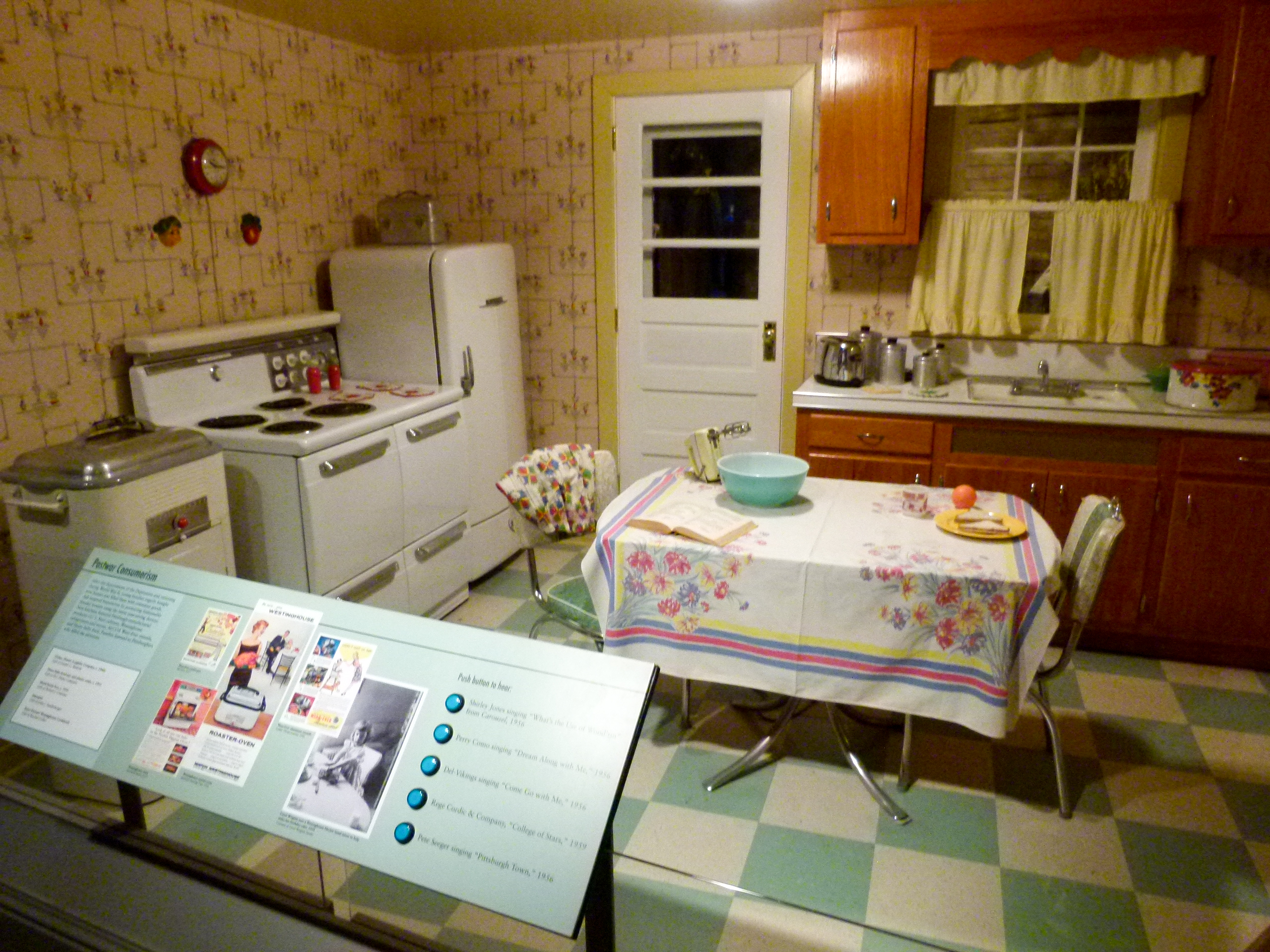 A Pittsburgh home of the 1950's with its "modern" appliances.