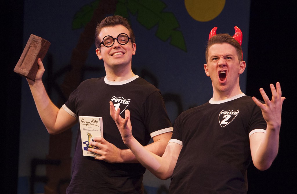 Maybe these guys are only one brick shy of a load, but in "Potted Potter," that's still plenty silly.