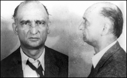Rudolf Abel's 1957 FBI mug shot caught him with necktie askew, subliminally suggesting a noose ...