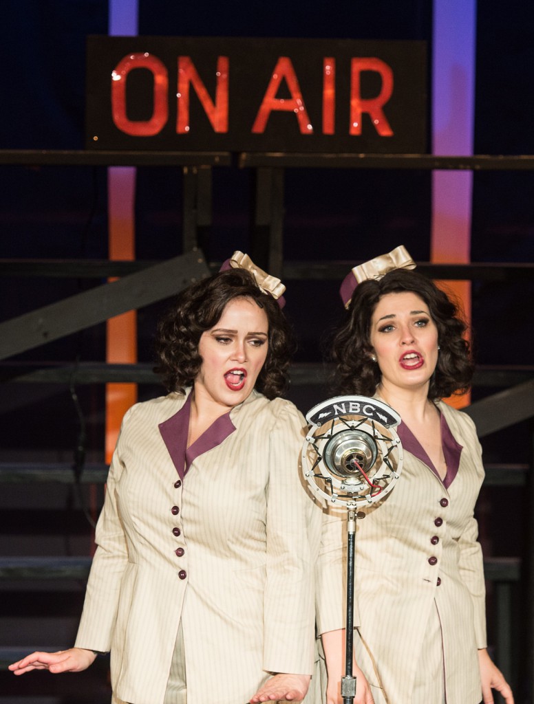 When Daisy Hilton (Cara Walkowiak, left) and her twin Violet (Kristin Welch) belt one for the airwaves, they're no longer a sideshow act; they are the main event. 
