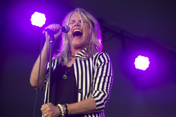 Cathy Richardson , of Jefferson Starship, performing at the EQT Pittsburgh Three Rivers Regatta at Point State Park. Photo: Martha Rial
