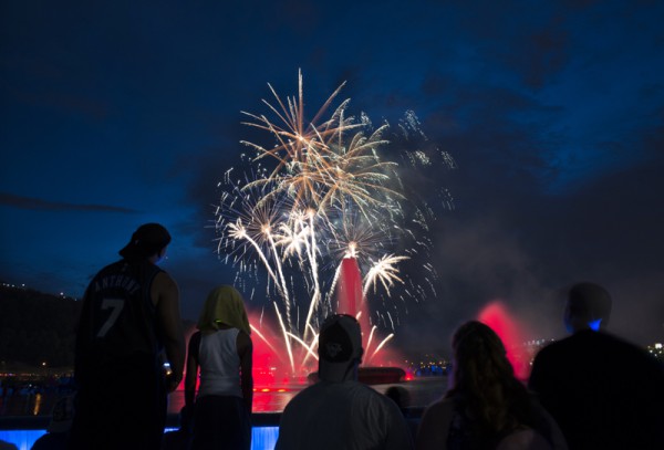 The three-day event ends with Zambelli fireworks over the Point in honor of Independence Day.