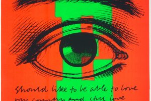 kid: Corita Kent's "E eye love" is part of a major exhibit at The Warhol. (Image courtesy of Corita Art Center