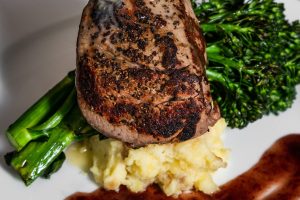 Center-cut filet is one of the featured entrees on the Valentine's Day menu at Braddock's Rebellion.