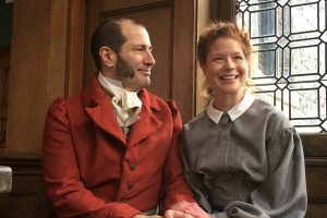 Mr. Rochester (Paul Bernado) shares a moment with Jane Eyre (Karen Baum). Photo: PICT Classic Theatre.