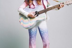 Jenny Lewis performing in her "Voyager" attire.