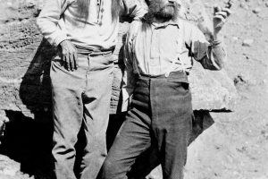Alpha males: John Wesley Powell (R), some years after his 1869 expedition, with Taú-gu, Great Chief of the Southern Paiutes. (photo: John K. Hillers, early 1870s)
