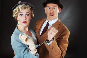  Megan Pickrell and Allan Snyder are bound for a strange adventure in "The 39 Steps."