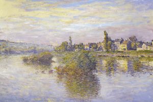 Monet's "Banks of the Seine at Lavacourt" (1879) should be seen in the original.