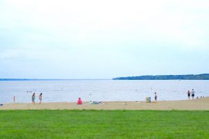 Look beyond the city to find wide-open beaches at state parks. This is one of several on the big lake at Pymatuning.