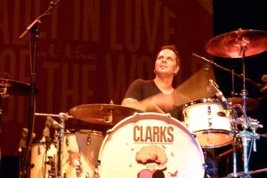 Dave Minarik often seems divinely inspired while playing his drums.