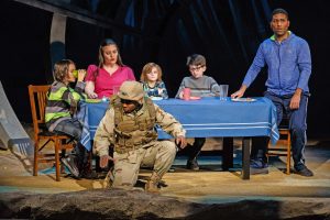 A soldier (Benjamin Taylor) tries to adjusts to life back home after his duty is done in Pittsburgh Opera's 'The Long Walk.' Photo: David Bachman Photography.