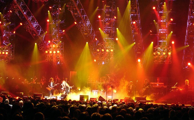 The Trans-Siberian Orchestra performing at the Hershey Giant Center in 2004. (photo: Matt, TSO, and Wikipedia)