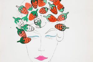 Woman (with Strawberry Stamps)