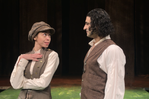 Zoe Abuyuan and Gabe DeRose as Rosalind and Orlando in PICT Classic Theatre's 'As You Like It.' (photo: PICT Classic Theatre)