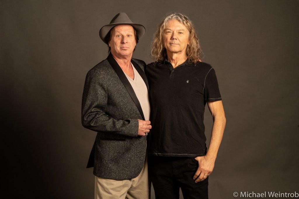 Adrain Belew (L.) and Jerry Harrison (R.) are reuniting to perform songs from Talking Heads' album 'Remain in Light.' (Photo: Michael Weintrob)