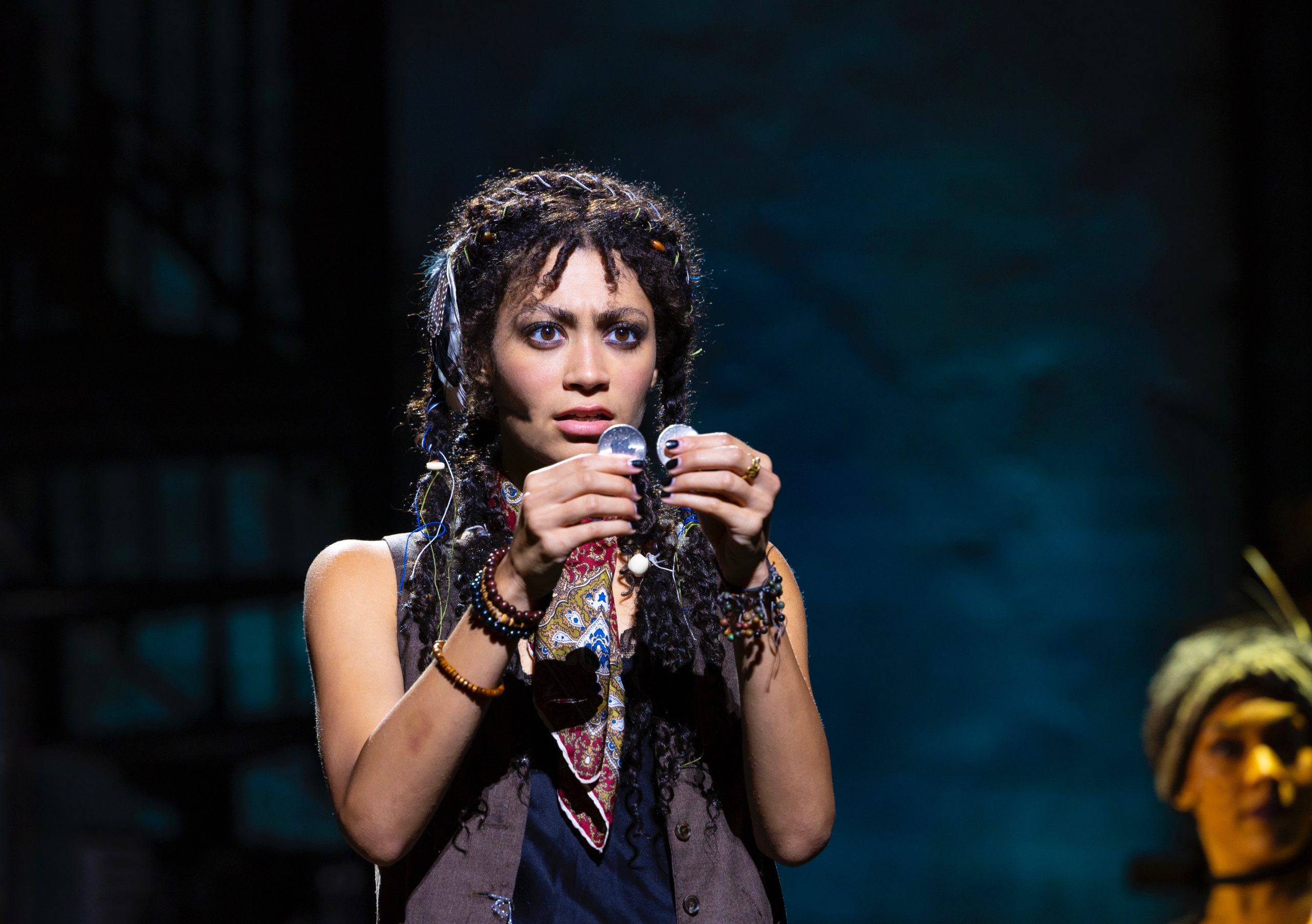 While Orpheus tries to save her, Eurydice barely has two nickels to rub together, but she's working on it. Pittsburghers will see Hannah Whitley as the female lead in the 'Hadestown' tour. Photo: T Charles Erickson