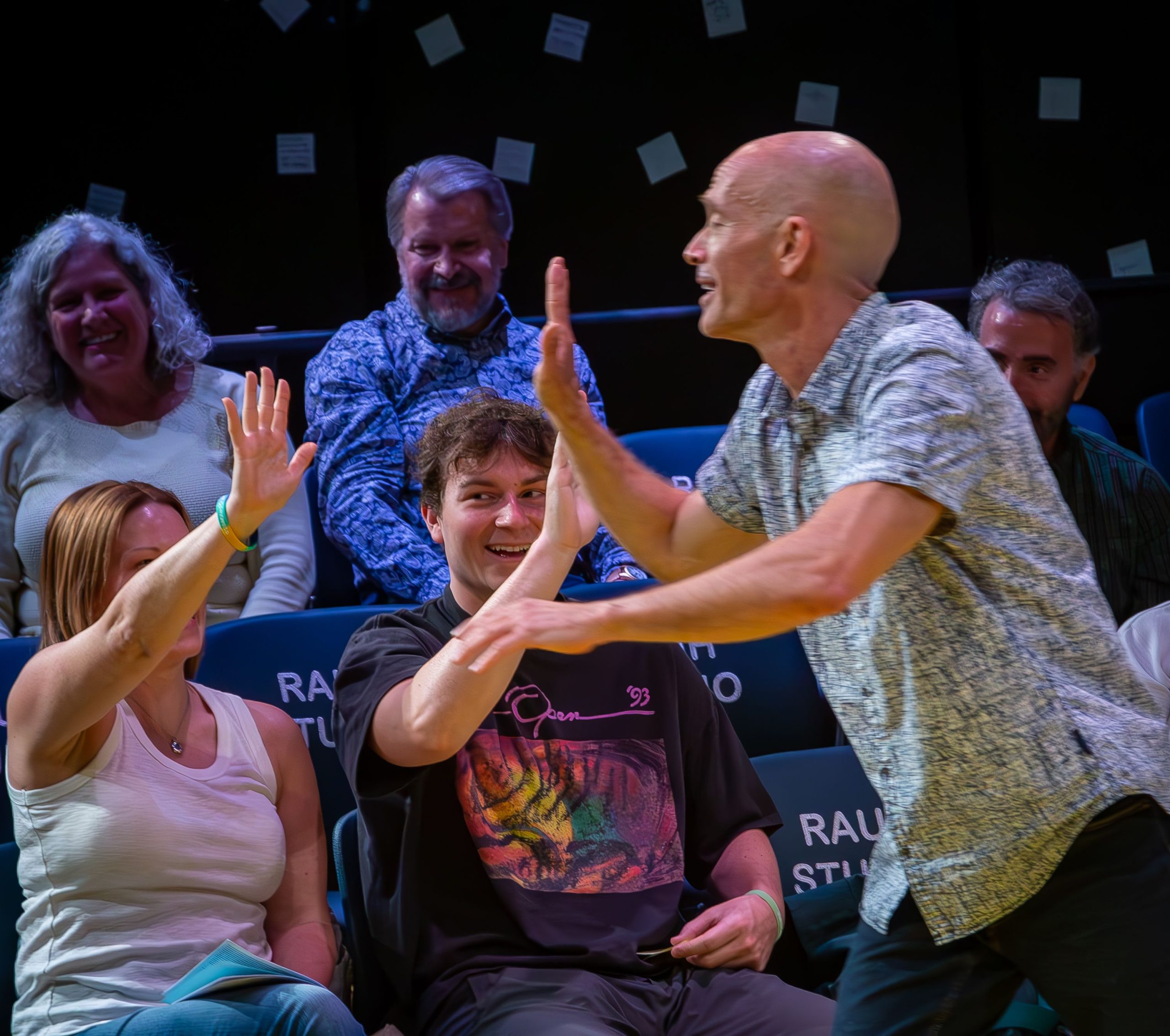 Performer Marcus Weiss turns a one-man show into an all-hands celebration in 'Every Brilliant Thing.' (Photo: Rocky Raco)