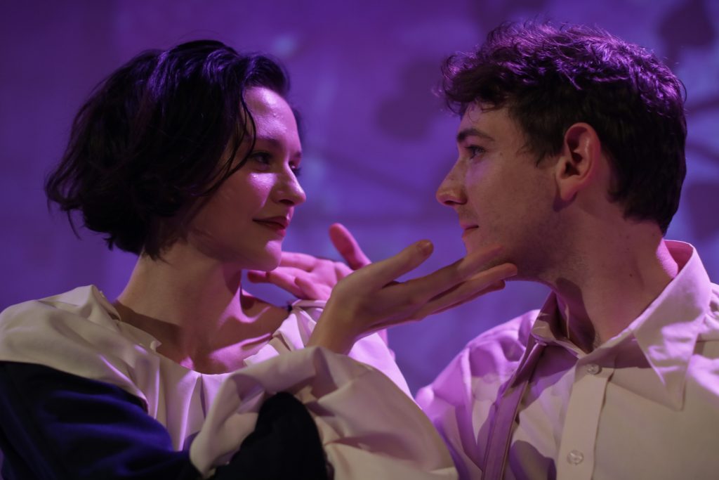 Dan Mayhak (playing Marc Chagall) and Zanny Laird (Bella Chagall) as the loving couple. (Photo: Jason Snyder)