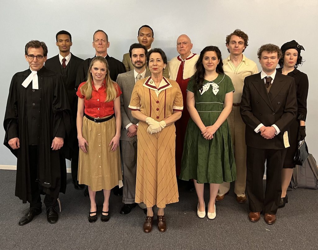 The cast of 'Witness for the Prosecution' is ready for opening night.