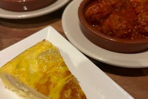 Potato tortilla and other small plate offerings. (Photo: C. Prentiss Orr)