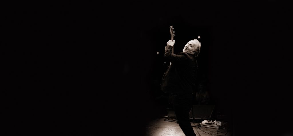 Joe Grushecky performing with his favorite instrument, a Telecaster.