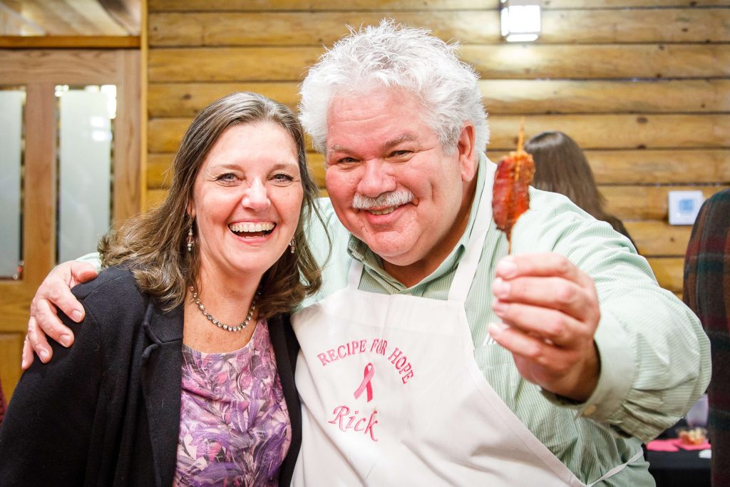 Hair Peace Charities founder (and radio personality) Bonny Diver and WQED TV producer and host, Rick Sebak.