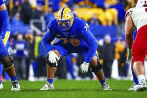 Pitt Panther offensive tackle, and Lorain, Ohio native, looks to do some people moving this season. (Photo: University of Pittsburgh)