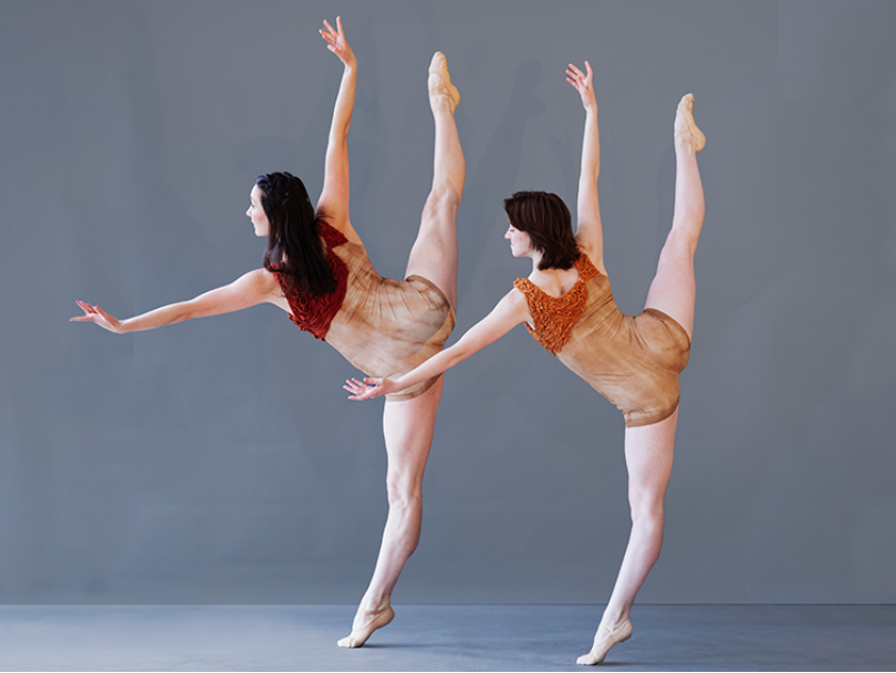 Madeline Kendall Schreiber and Sophie Powell perform a dance from 'Fragments in Time.' (Photo: Rachel Harman)