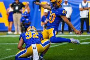 It's always great to have an ace kicker on your team and the Panthers have Ben Sauls as theirs. (Photo: EJ Borghetti and the University of Pittsburgh)