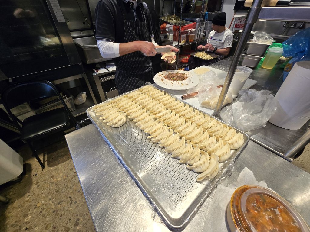 Handmade dumplings at Korea Garden.