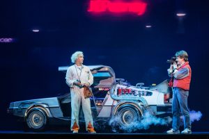The Broadway touring production of 'Back to the Future' flies into the Benedum for a Pittsburgh CLO run. (Photo by Evan Zimmerman for MurpyMade.)