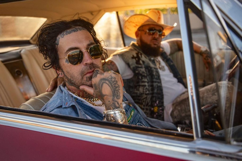 Yelawolf (l.) and J. Michael Phillips collaborated on the new album 'Whiskey & Roses.' Photo credit: Edward Crowe