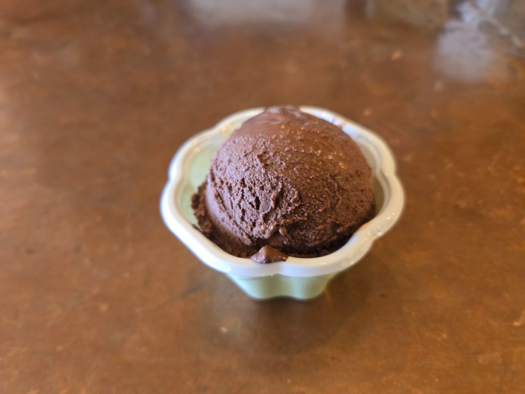 Rich, delicious chocolate gelato from Pappa J's Twin Plaza. (Photo by Rick Handler)
