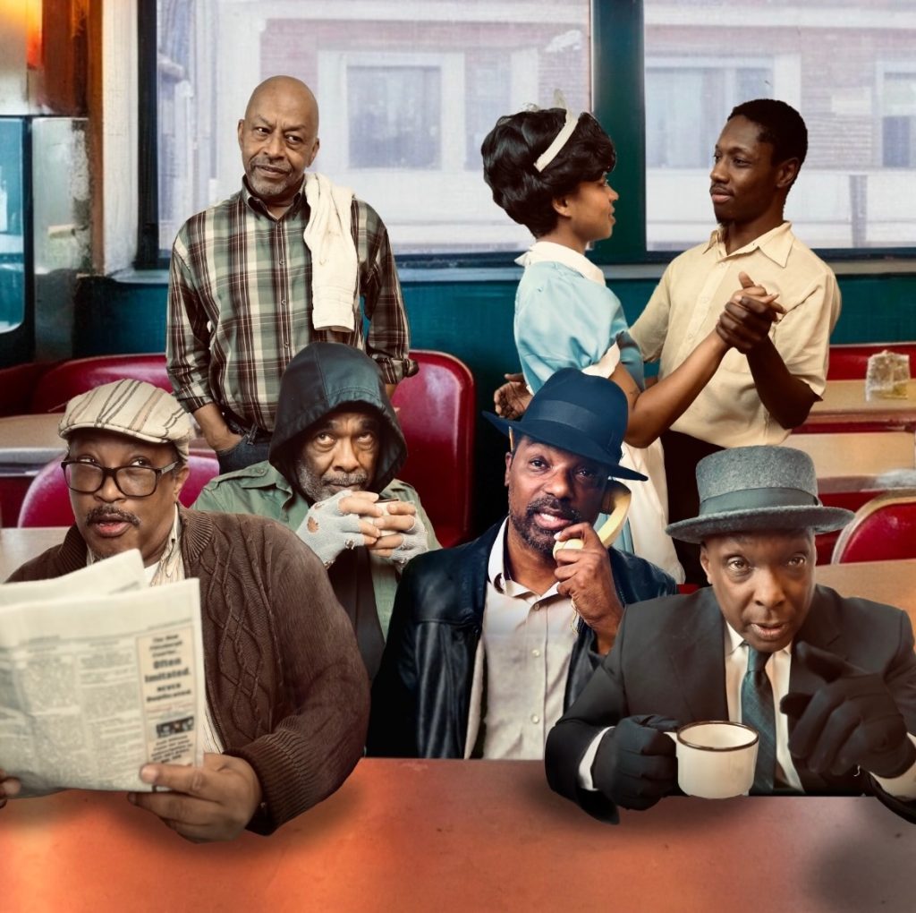 They've been saving a seat for you. They are the gents and the leading lady at The Hill's favorite restaurant, circa 1969, in 'Two Trains Running'—one of a trio of August Wilson plays at Pittsburgh Playwrights.