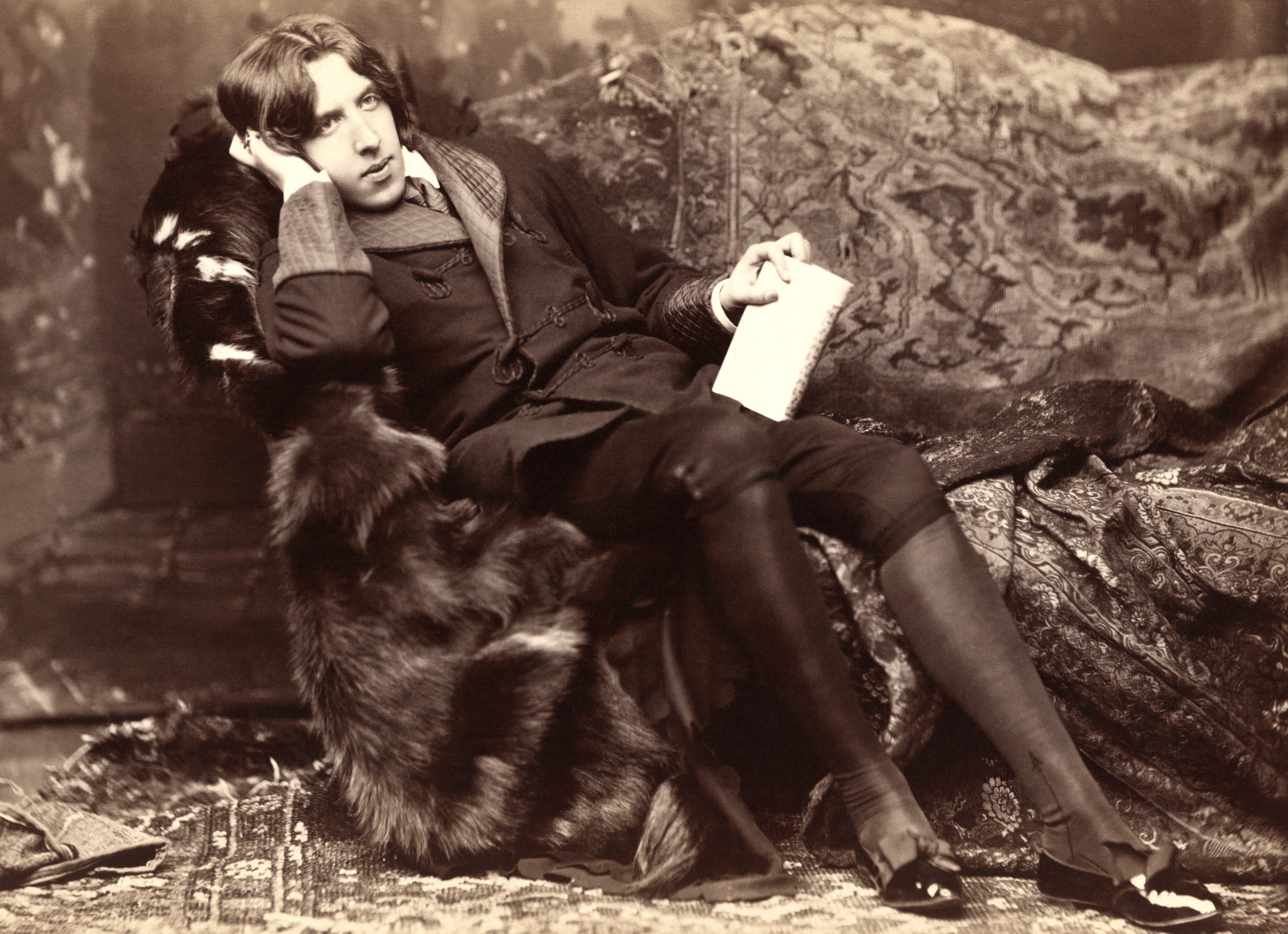 The very model of a public intellectual: Oscar Wilde in 1882, photographed during the U.S. speaking tour that made him an intercontinental celebrity.