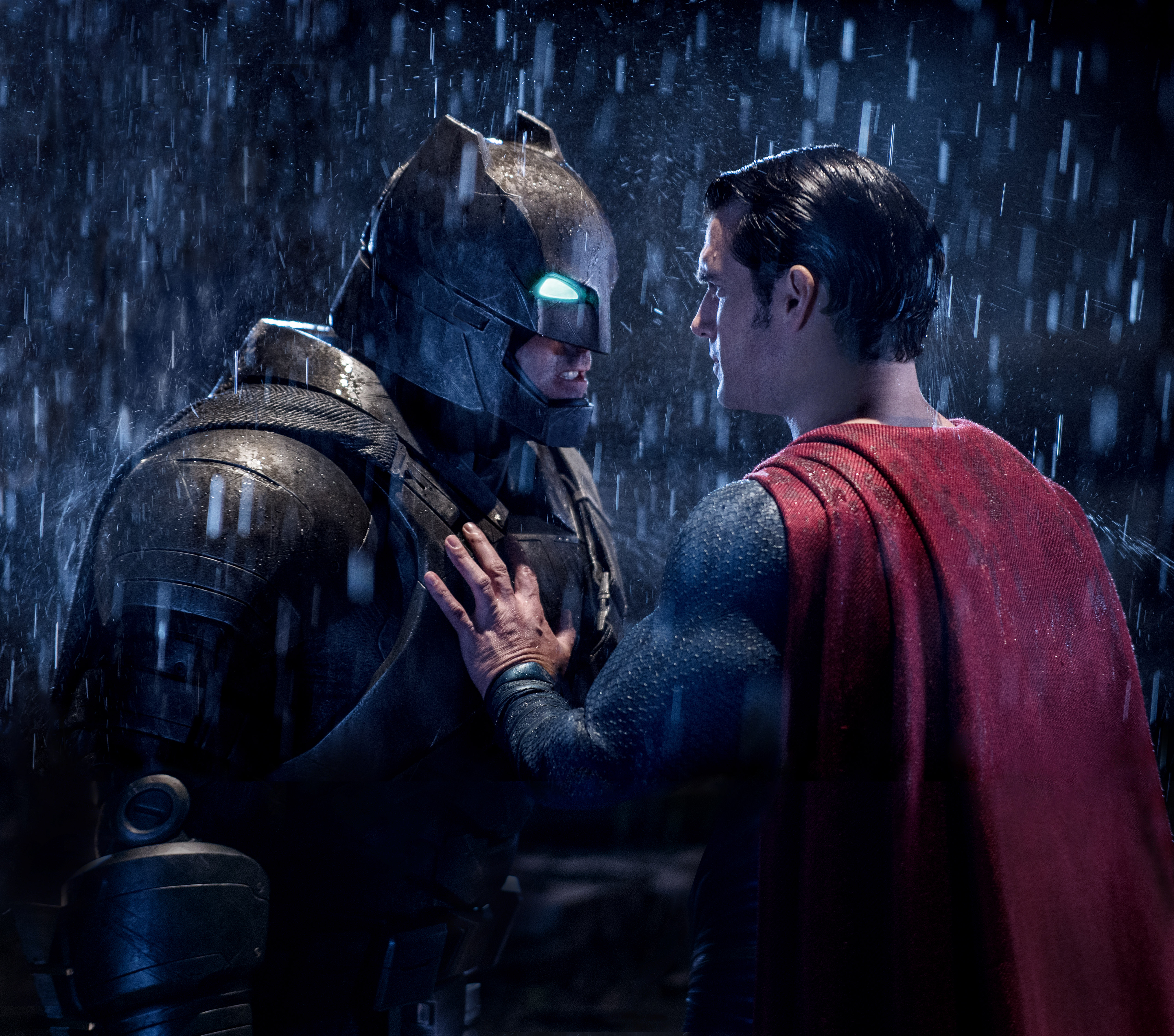 The super heroes face off. Photo: Courtesy of Warner Bros. Pictures/ TM & © DC Comic