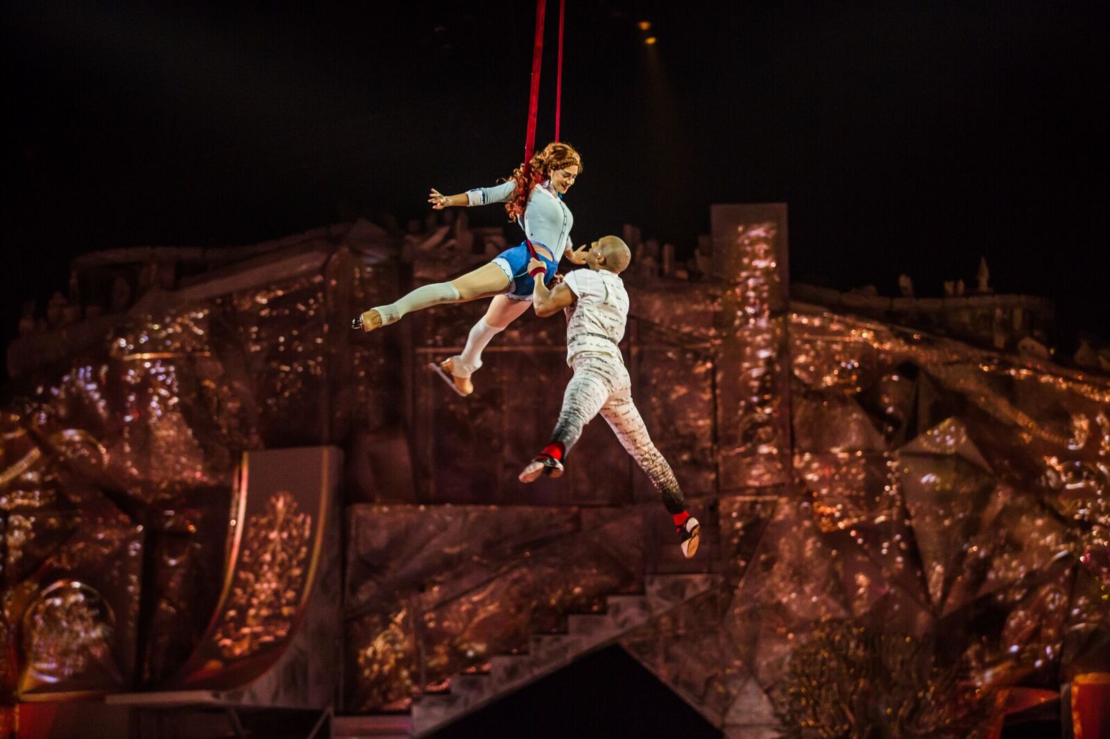 Cirque du Soleil Crystal beautifully combines acrobatics and ice skating. Photo: Matt Beard.