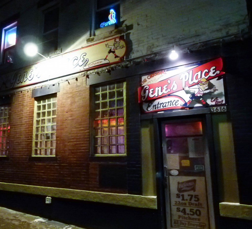 Gene's Place, a cozy bar on an Oakland side street.