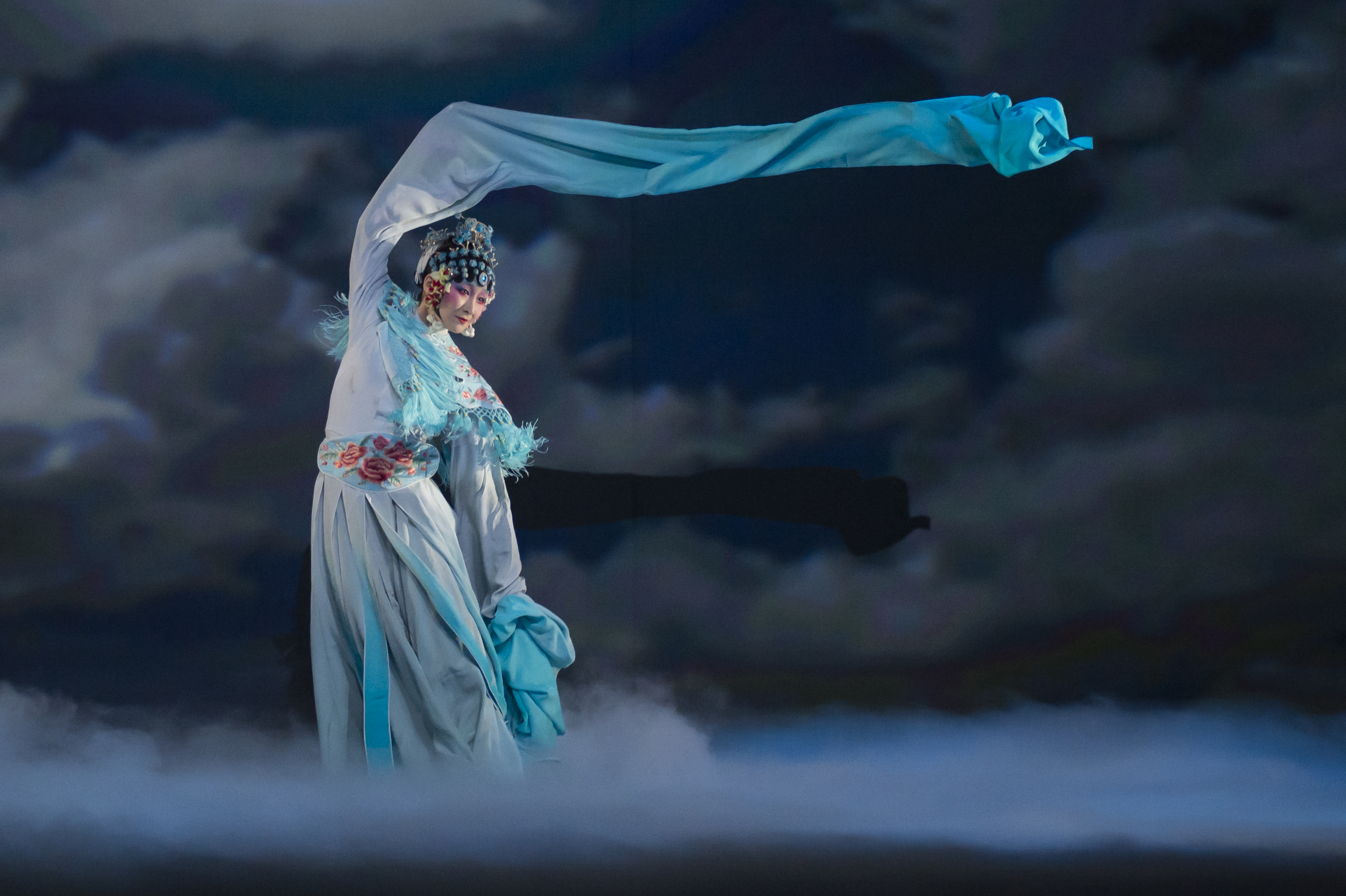 Before the winds of change bring a new season, they whistle through Yabin Wang's 'The Moon Opera.' It's part of the Pittsburgh International Festival of Firsts and one of a host of new theater and dance productions on stages here in November. (photo courtesy of Yabin Wang Studio)