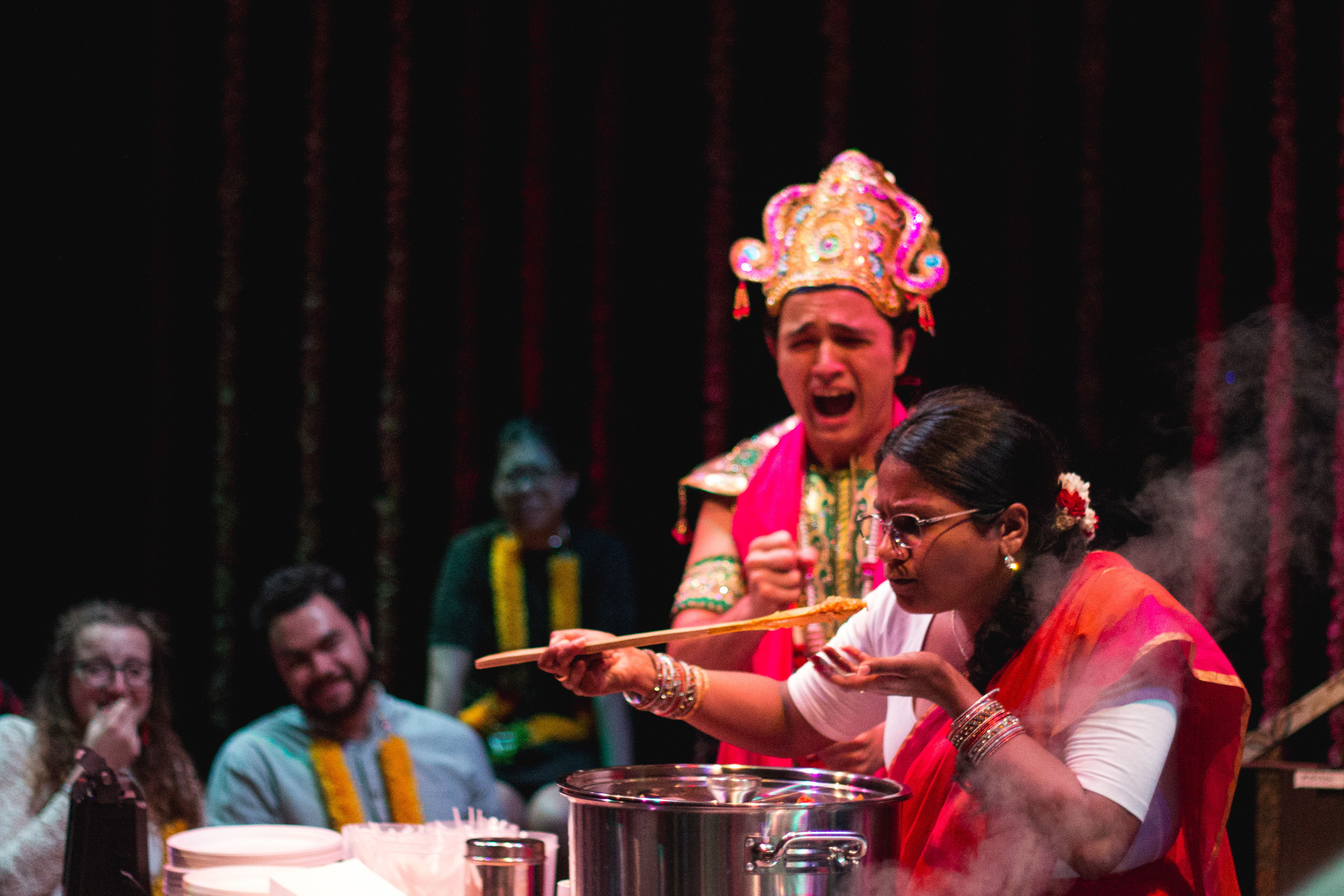 'Mrs. Krishnan's Party' provides food for the party-starved soul. (Photo: courtesy of Indian Ink Theater Company)